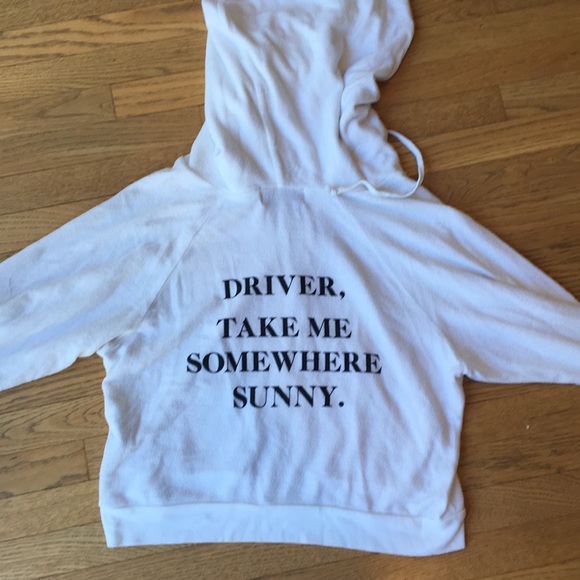 Wildfox Tops - Wildfox Driver take me where it’s Sunny hoodie